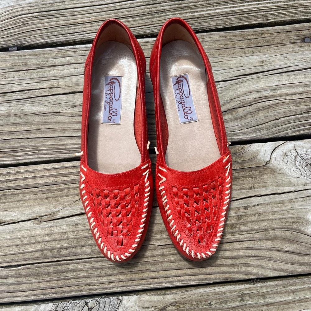 super cute red flats from the 90s